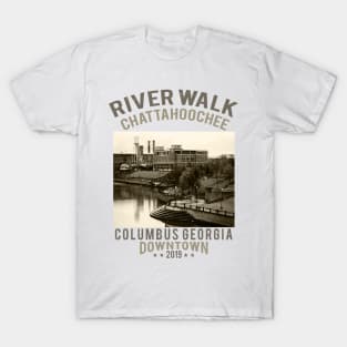 Chattahoochee River Walk Downtown Columbus Georgia T-Shirt